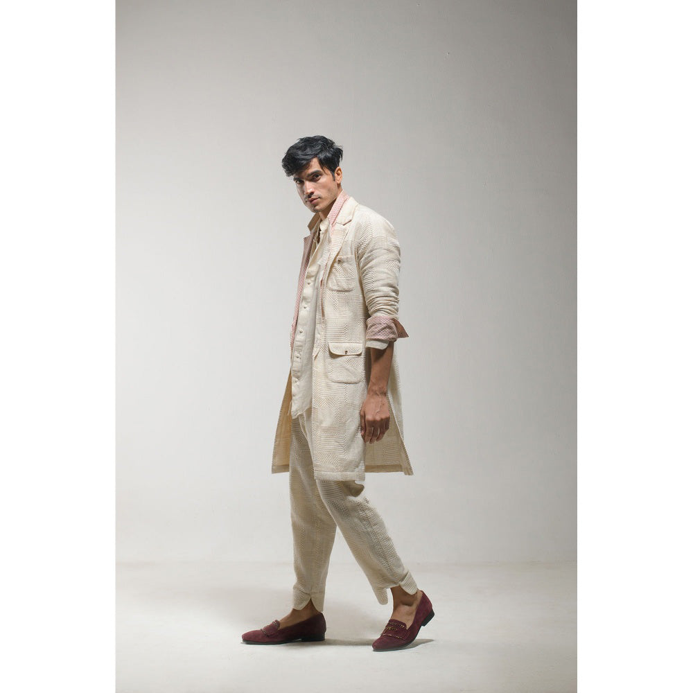 Jatin Malik Pale Oak Overcoat