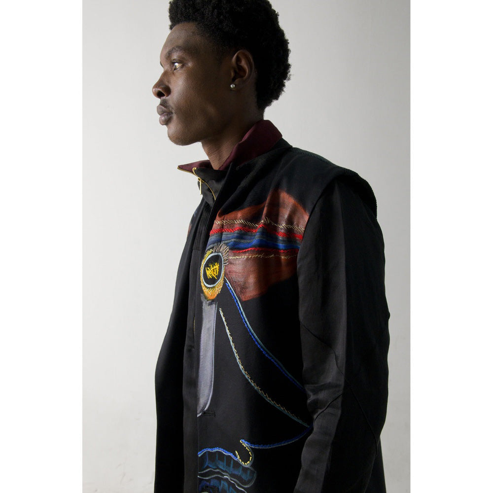 Jatin Malik Texture-D Jacket (Set of 3)