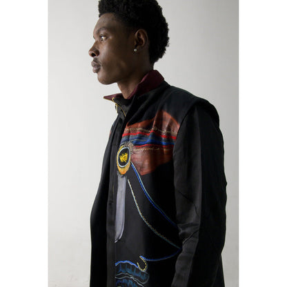 Jatin Malik Texture-D Jacket (Set of 3)