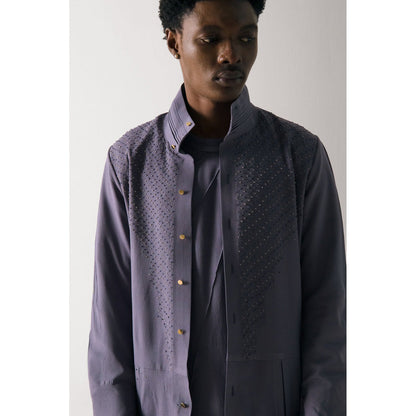 Jatin Malik English Purpul Kurta