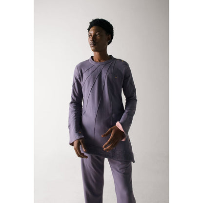 Jatin Malik English Purpul Kurta