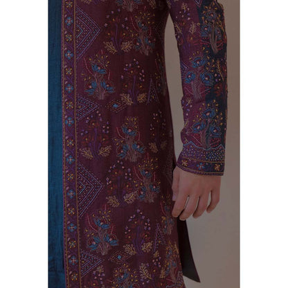 Jatin Malik Midnight & Wine Contemporary Jacket (Set of 3)