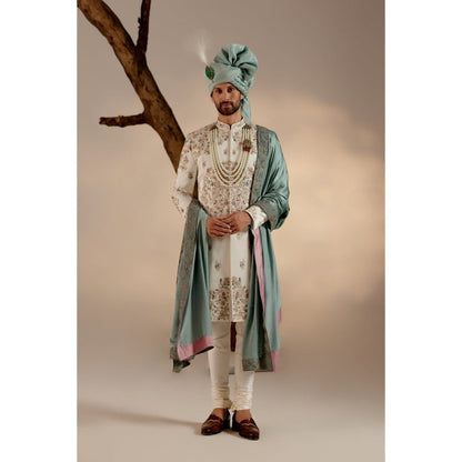 Jatin Malik Opaline Sherwani (Set of 5)