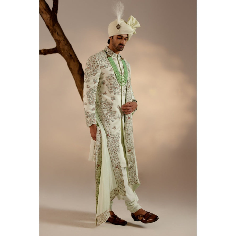 Jatin Malik The Elegant Groom Sherwani with Stole & Safa (Set of 5)