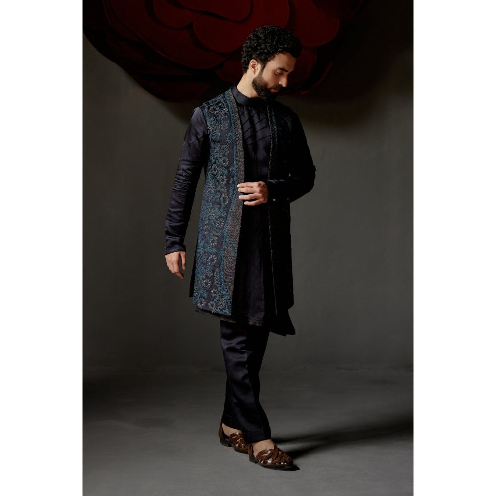 Jatin Malik John Wane Shrug with Kurta & Trouser (Set of 3)