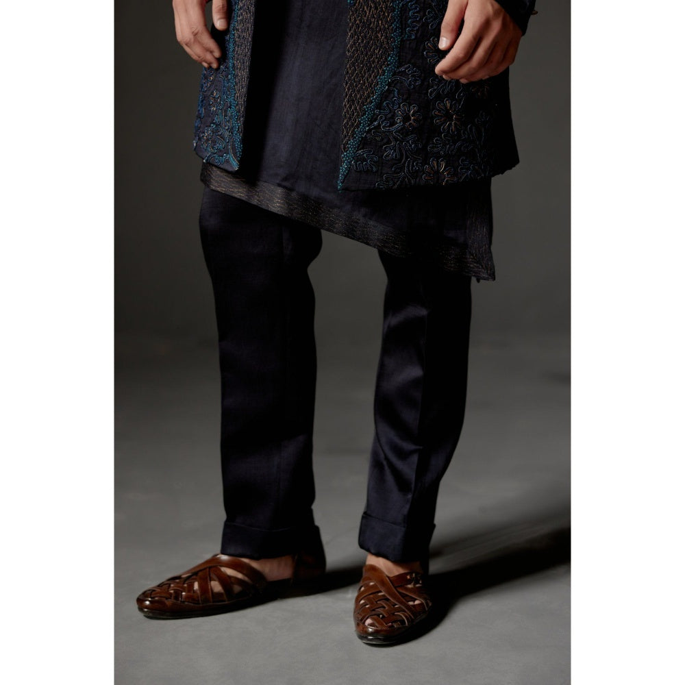 Jatin Malik John Wane Shrug with Kurta & Trouser (Set of 3)