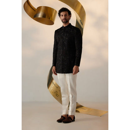 Jatin Malik Persian Night Long Bandhgala with Trouser (Set of 2)