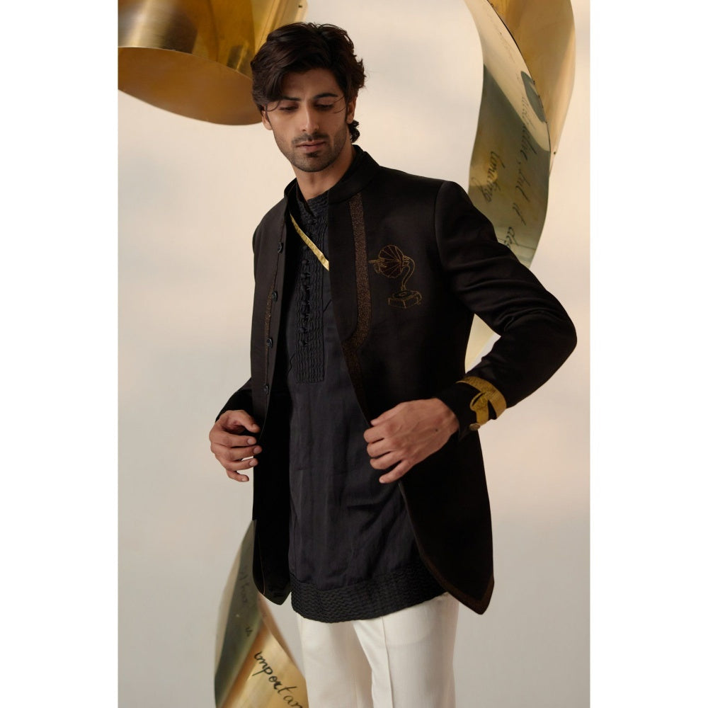 Jatin Malik Lullaby Bandhgala with Trouser (Set of 2)