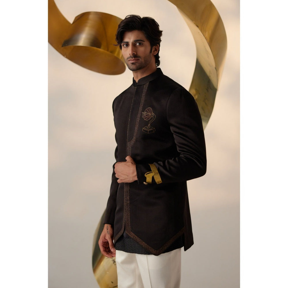Jatin Malik Lullaby Bandhgala with Trouser (Set of 2)