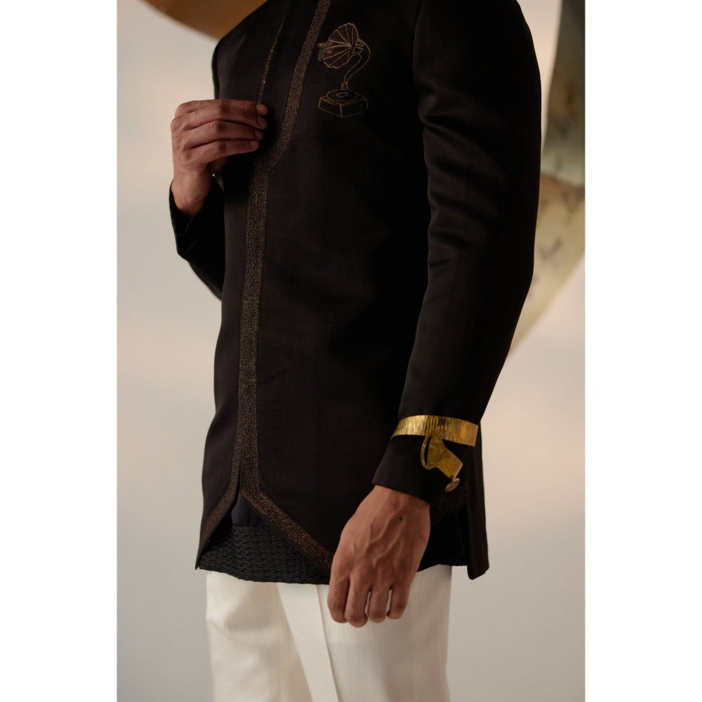 Jatin Malik Lullaby Bandhgala with Trouser (Set of 2)