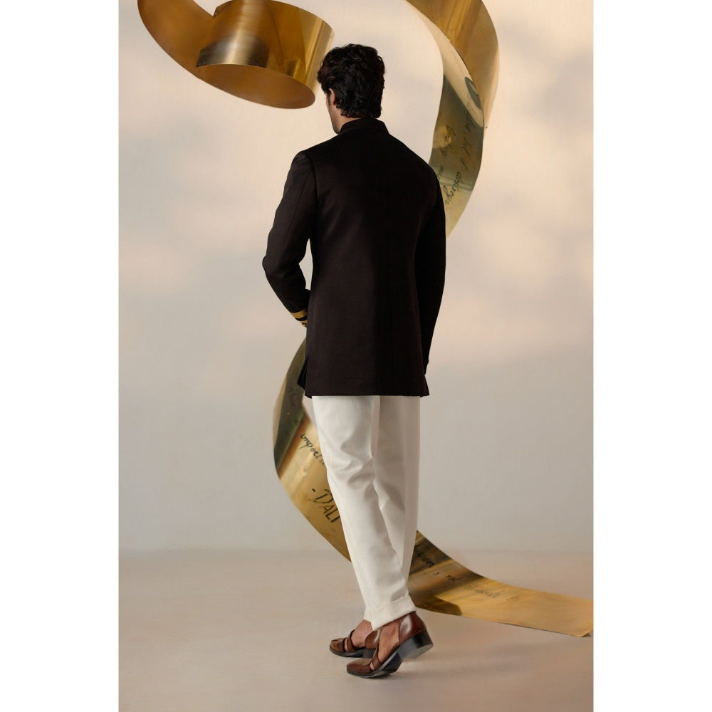Jatin Malik Lullaby Bandhgala with Trouser (Set of 2)