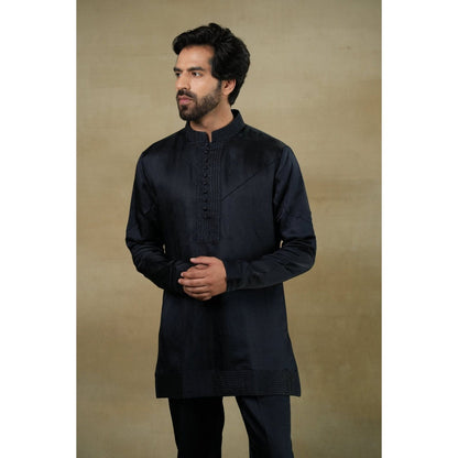 Jatin Malik Midnight Short Kurta (Set of 2)
