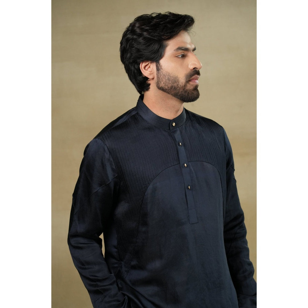 Jatin Malik Midnight Rose Short Kurta (Set of 2)