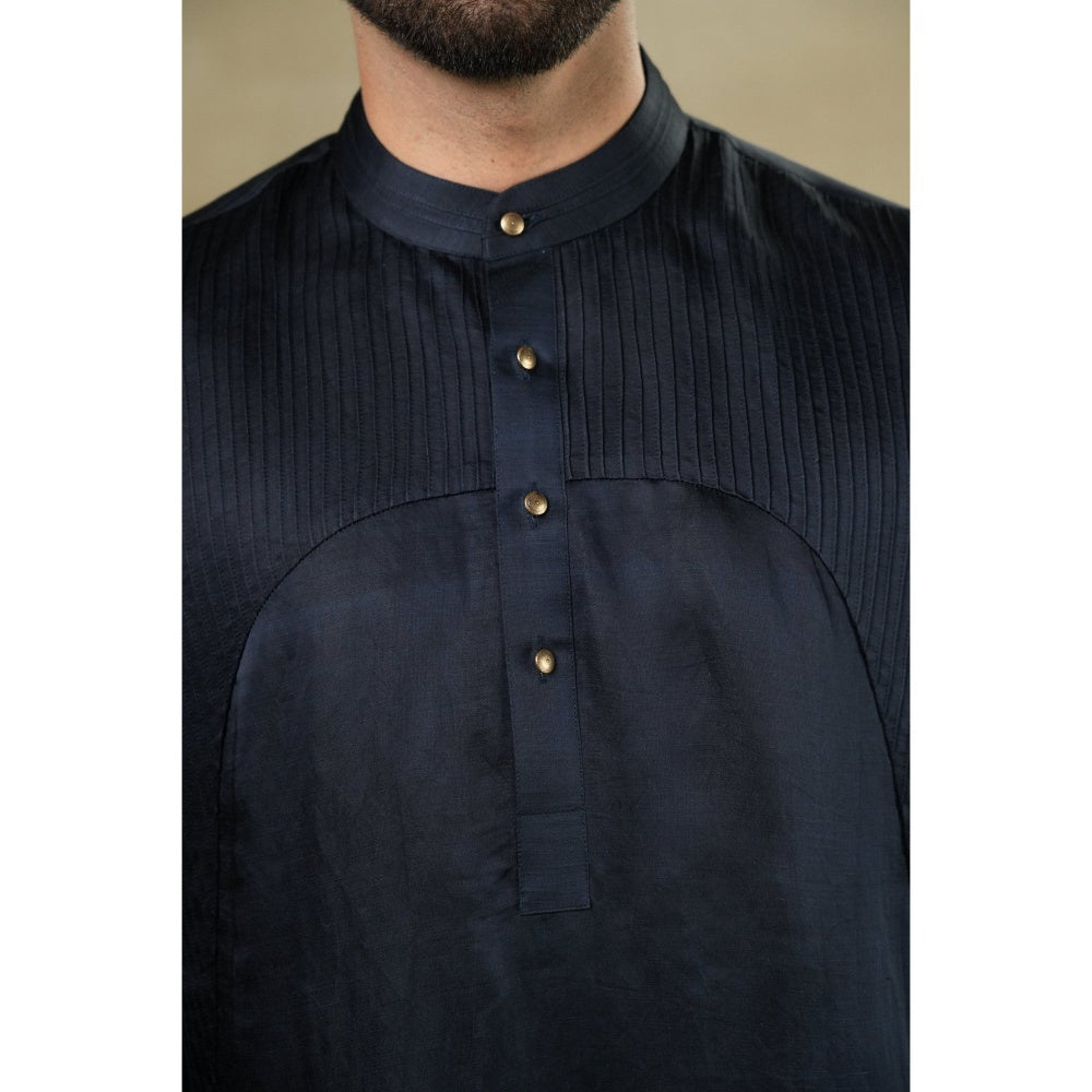 Jatin Malik Midnight Rose Short Kurta (Set of 2)
