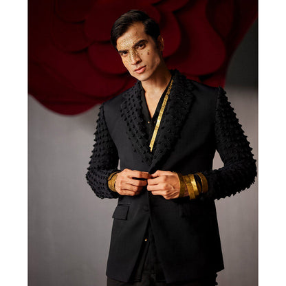Jatin Malik Stygian Blazer with Trouser (Set of 2)
