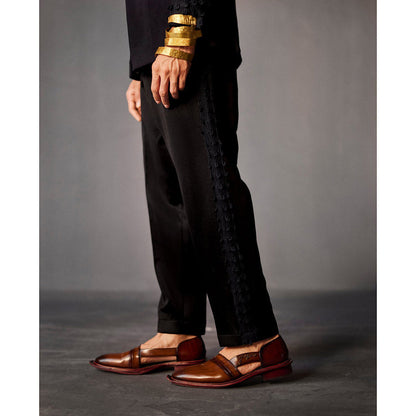 Jatin Malik Stygian Blazer with Trouser (Set of 2)