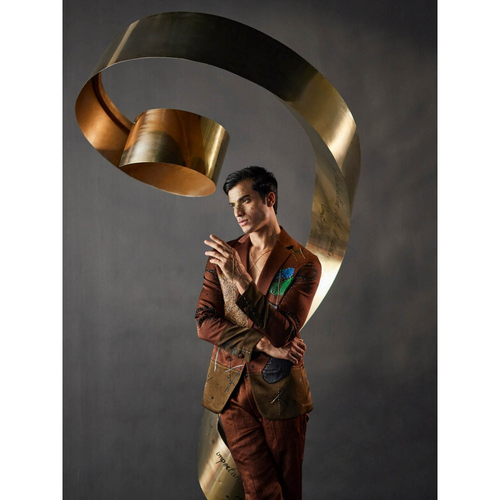 Jatin Malik Grammy Blazer with Trouser (Set of 2)