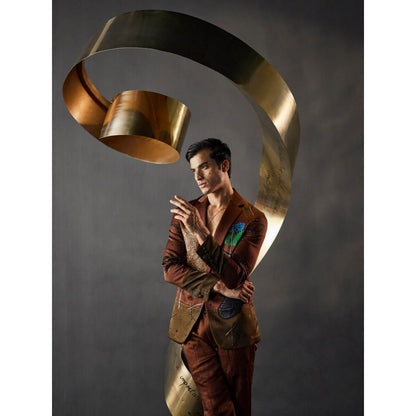 Jatin Malik Grammy Blazer with Trouser (Set of 2)