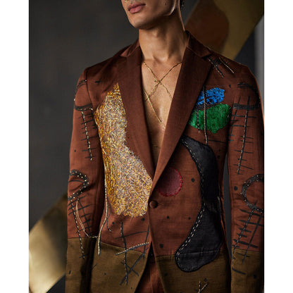 Jatin Malik Grammy Blazer with Trouser (Set of 2)