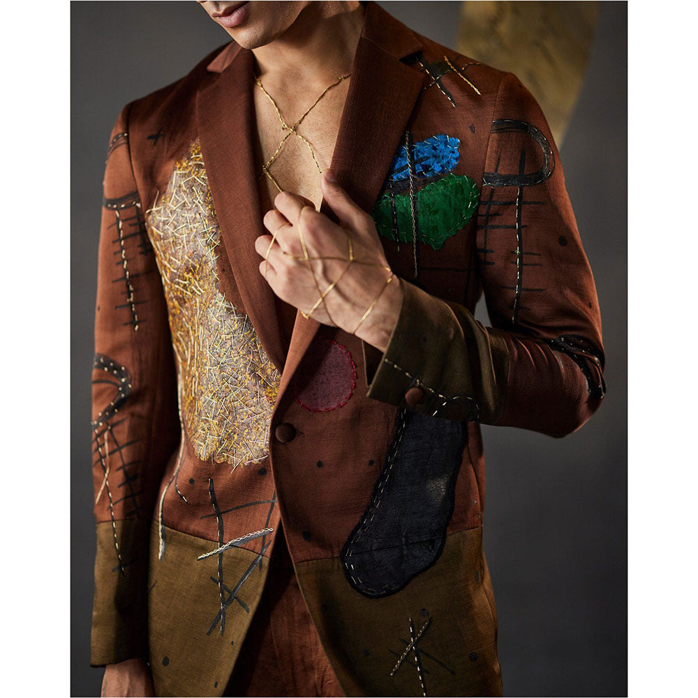 Jatin Malik Grammy Blazer with Trouser (Set of 2)