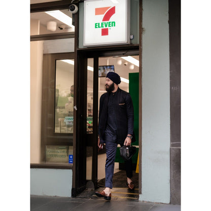 Jatin Malik Midnight Eclipse Jacket with Kurta and Trouser (Set of 3)