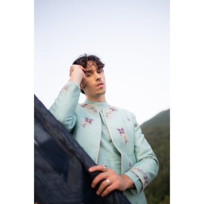 Jatin Malik Felicia Contemporary Jacket with Kurta and Trouser (Set of 3)