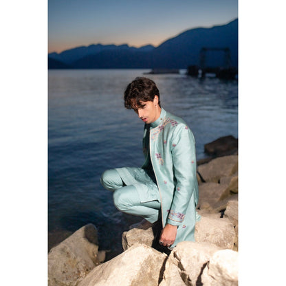 Jatin Malik Felicia Contemporary Jacket with Kurta and Trouser (Set of 3)