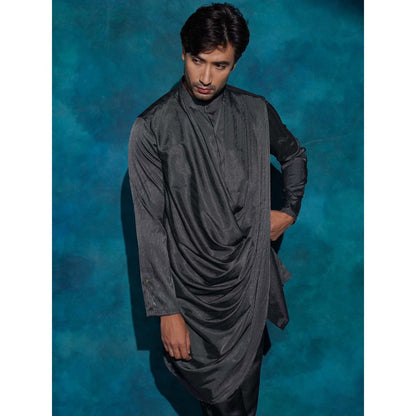Jatin Malik Black Kurta with Trouser