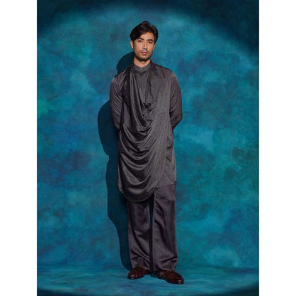 Jatin Malik Black Kurta with Trouser