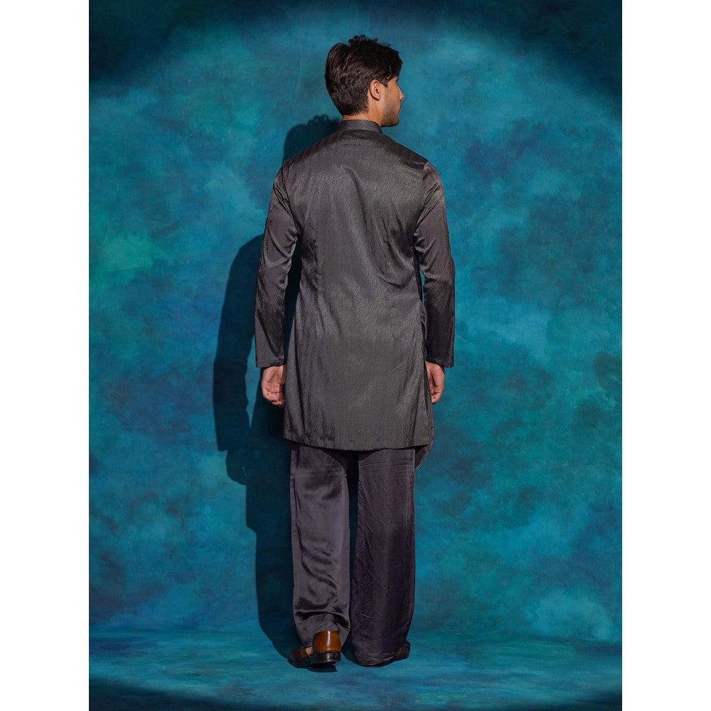 Jatin Malik Black Kurta with Trouser