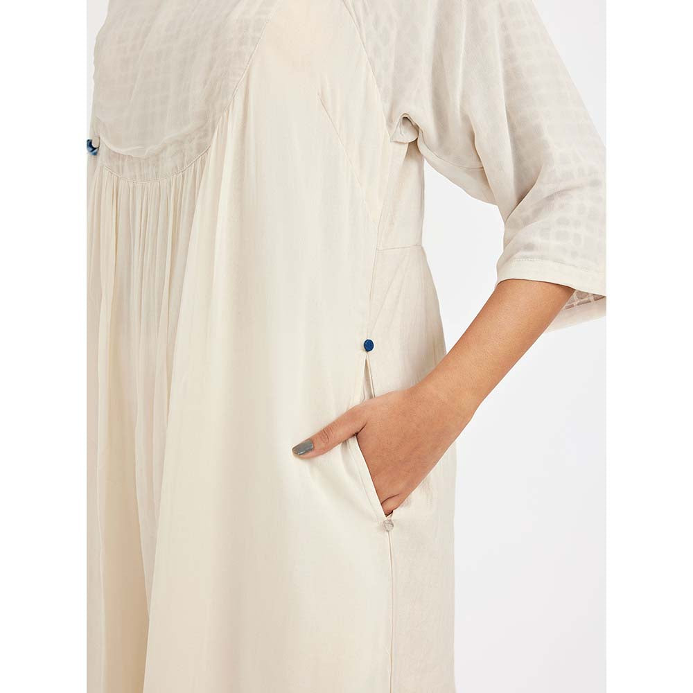 JAYATI GOENKA Ivory Midie U-Yoke Dress