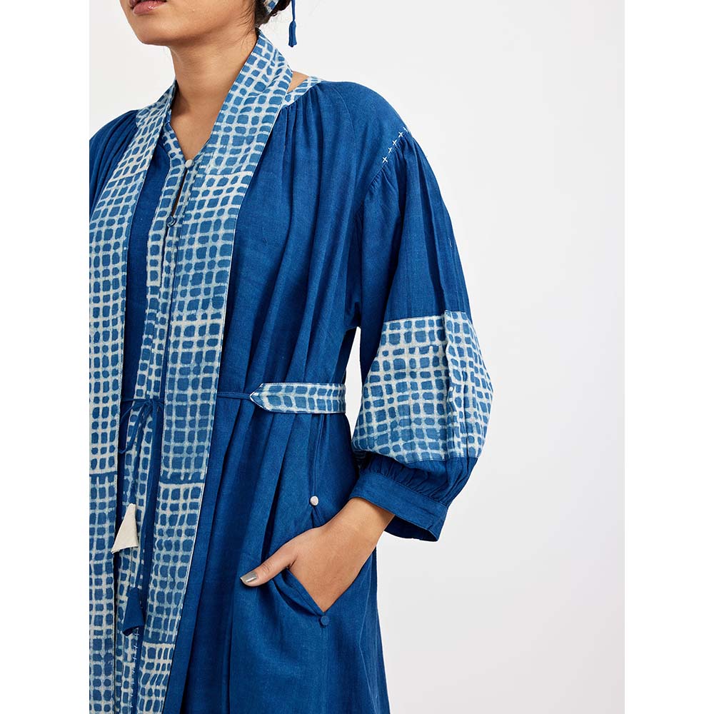 JAYATI GOENKA Blue Midi Dress (Set of 3)