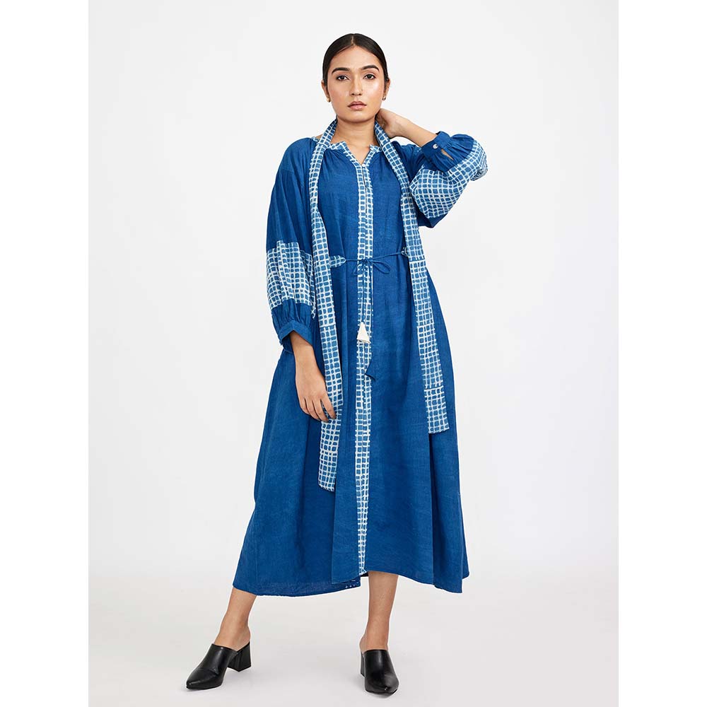JAYATI GOENKA Blue Midi Dress (Set of 3)
