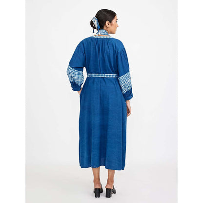 JAYATI GOENKA Blue Midi Dress (Set of 3)