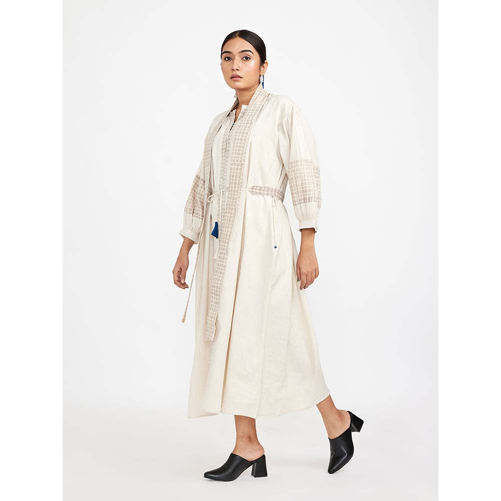 JAYATI GOENKA White Midi Dress (Set of 3)