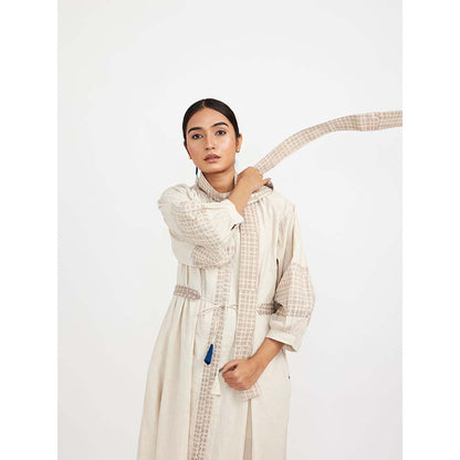 JAYATI GOENKA White Midi Dress (Set of 3)