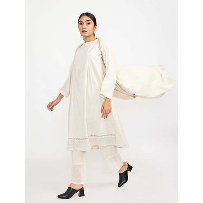 JAYATI GOENKA White Fuss Free Co-ord (Set of 3)