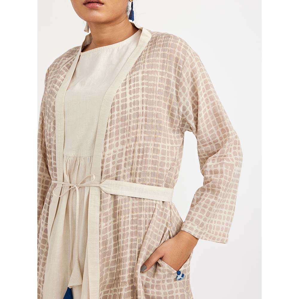 JAYATI GOENKA Beige Fuss Free Co-ord (Set of 4)