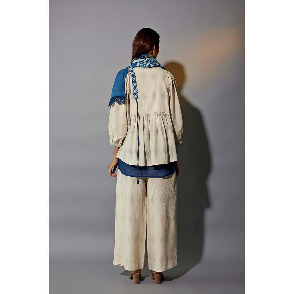 JAYATI GOENKA Festive Indie Four Beige Printed Co-Ord (Set of 6)