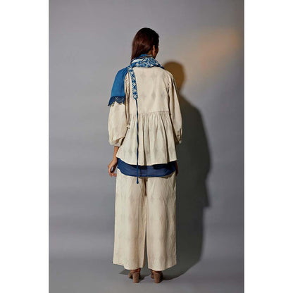 JAYATI GOENKA Festive Indie Four Beige Printed Co-Ord (Set of 6)