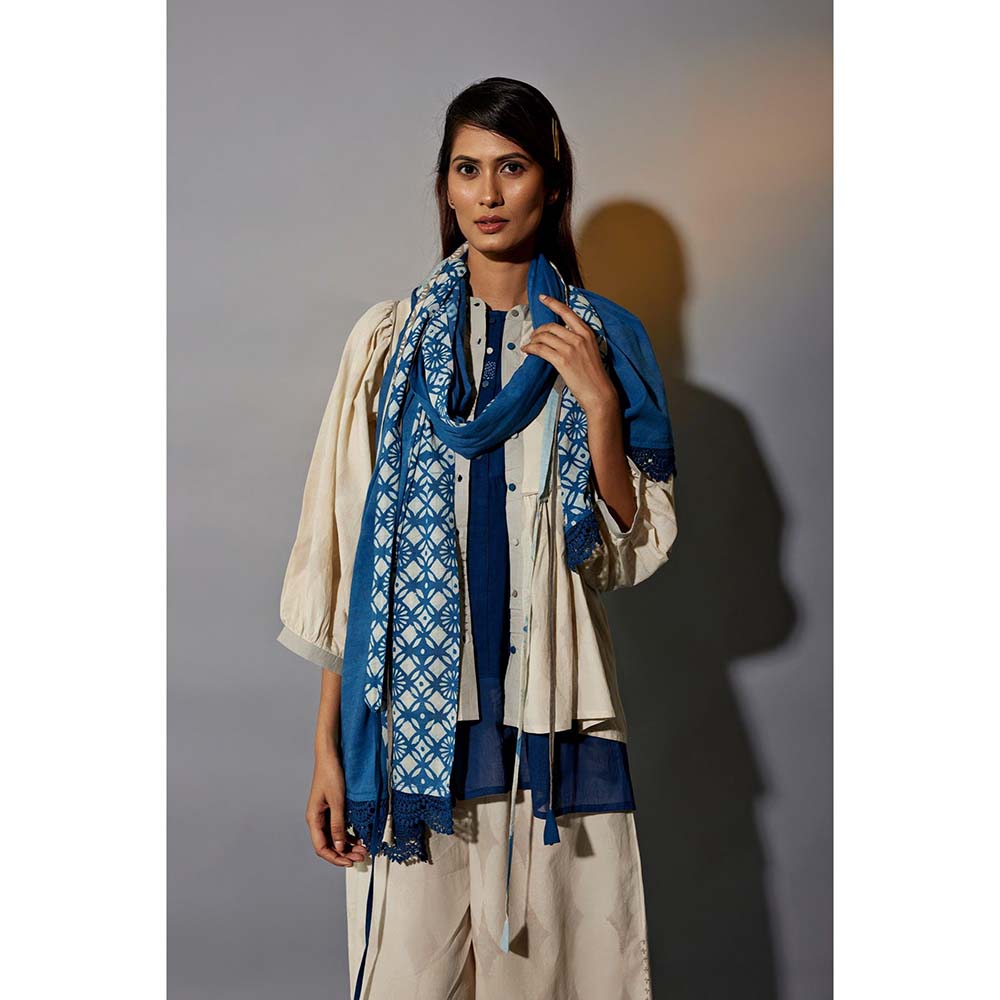 JAYATI GOENKA Festive Indie Four Beige Printed Co-Ord (Set of 6)