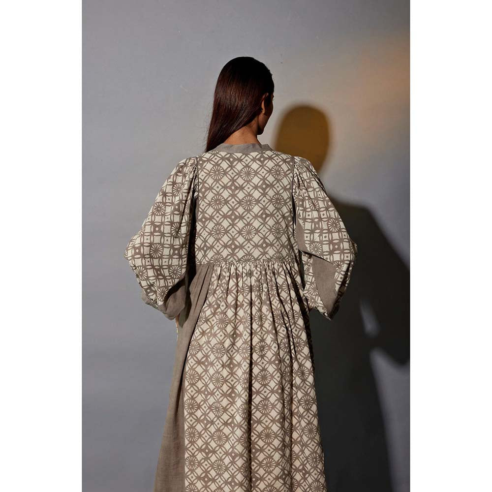 JAYATI GOENKA Grey Luxe Printed Co-Ord (Set of 5)