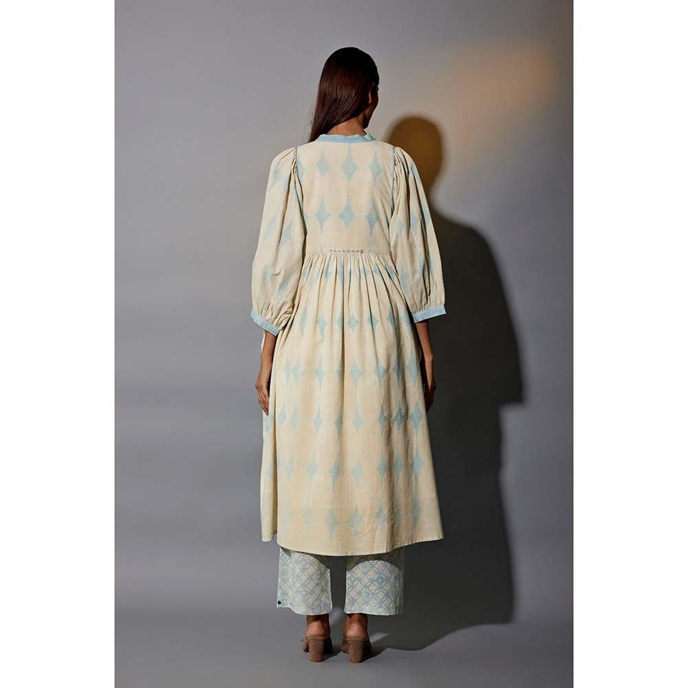 JAYATI GOENKA Blue Luxe Printed Co-Ord (Set of 5)