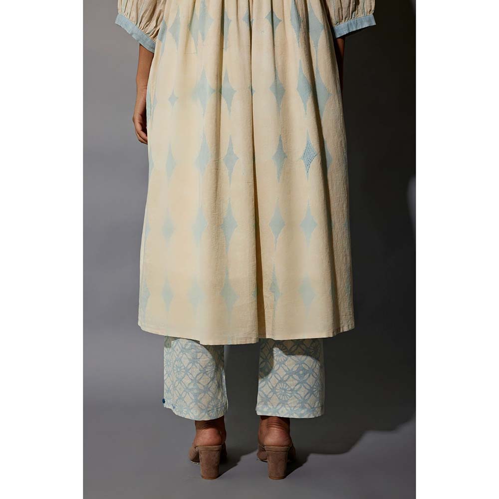 JAYATI GOENKA Blue Luxe Printed Co-Ord (Set of 5)