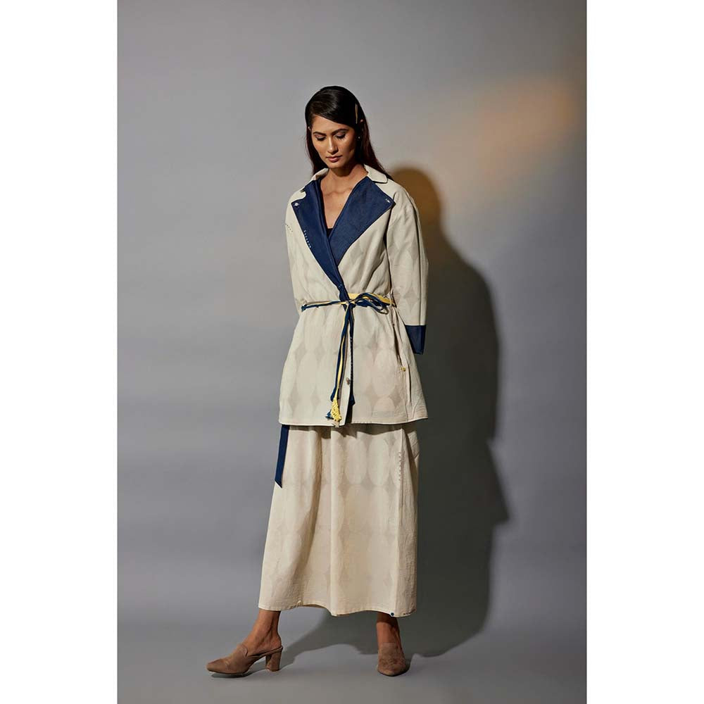 JAYATI GOENKA Denim Jacket Reversible Co-Ord (Set of 4)