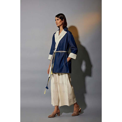 JAYATI GOENKA Denim Jacket Reversible Co-Ord (Set of 4)