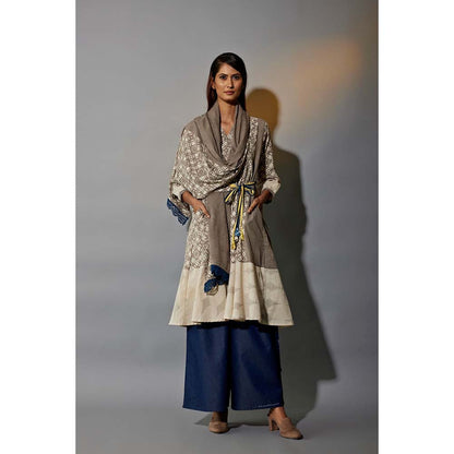JAYATI GOENKA 24 X 7 Festive Printed Grey Co-Ord (Set of 5)