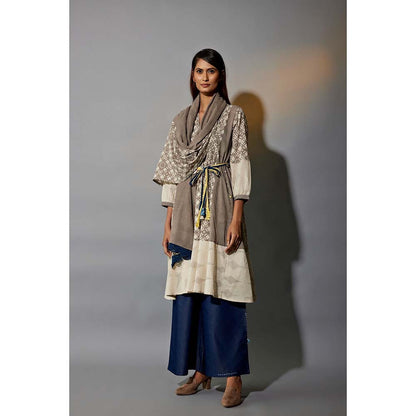 JAYATI GOENKA 24 X 7 Festive Printed Grey Co-Ord (Set of 5)