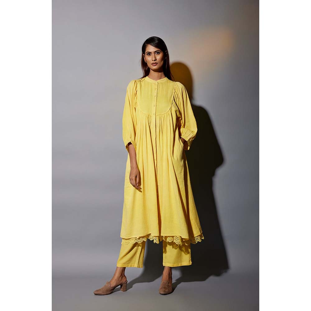 JAYATI GOENKA Haldi Festive Yellow 2 Co-Ord (Set of 4)