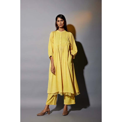 JAYATI GOENKA Haldi Festive Yellow 2 Co-Ord (Set of 4)